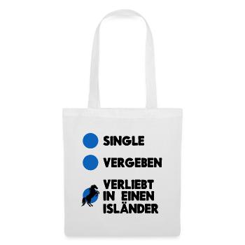 Pferde Lustig Statement Islandpferde Pferdefan - Stoffbeutel - Weiß - Vorne