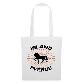 Galopp Pferde Isländer Islandpferde Statement - Stoffbeutel - Weiß - Vorne
