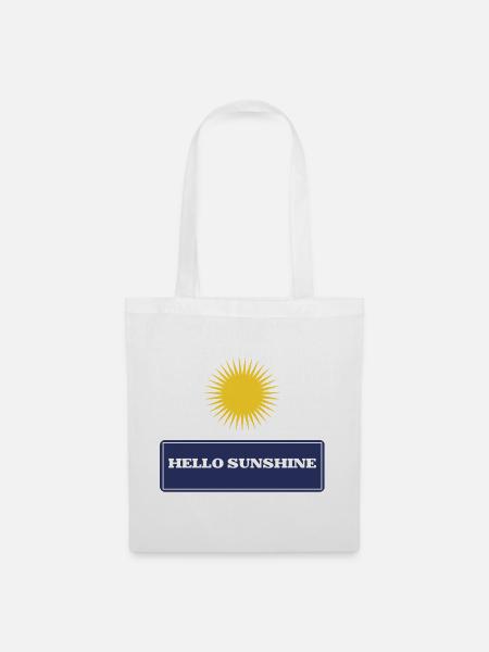 Hallo Sonnenschein - Stoffbeutel - Weiß