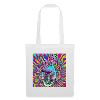 Zauberpilze Hippie Psychedelische Pilz Kunst - Stoffbeutel - Weiß - Vorne