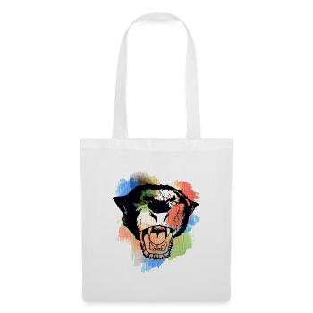 A Beautiful and Fun Watercolor Tiger Design - Tote Bag - white - Front