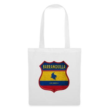 Écusson Barranquilla Colombia - Sac en tissu - blanc - Devant