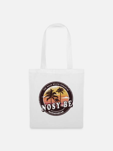 Nosy Be Madagaskar Strand Design - Stoffbeutel - Weiß