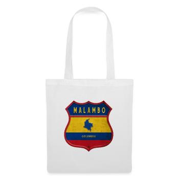 Écusson Malambo Colombia - Sac en tissu - blanc - Devant