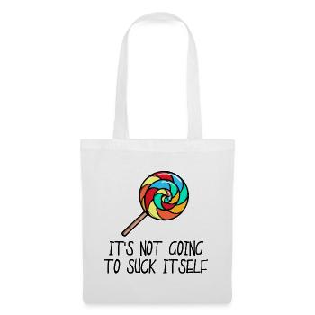 Cool Sweets Statement Candy avec une dent sucrée - Sac en tissu - blanc - Devant
