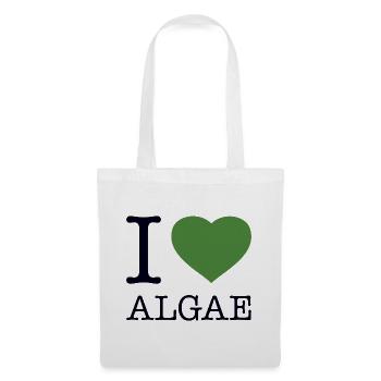I LOVE ALGAE Algen - Stoffbeutel - Weiß - Vorne