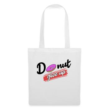 Cool Süßigkeiten Statement Donut Nachspeise - Stoffbeutel - Weiß - Vorne