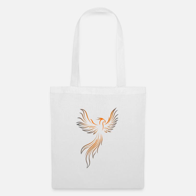 Phénix oiseau de feu - Sac en tissu - blanc