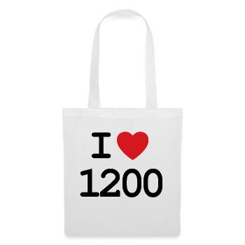 J’adore 1200 - Ich liebe Brigittenau Shirt - Sac en tissu - blanc - Devant