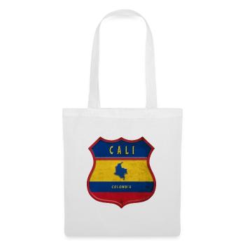 Motif écusson Cali Columbia - Sac en tissu - blanc - Devant