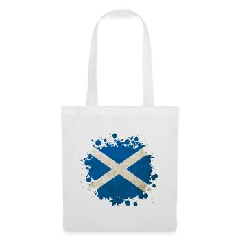 Schottland Klecks Flaggen Design - Stoffbeutel - Weiß - Vorne