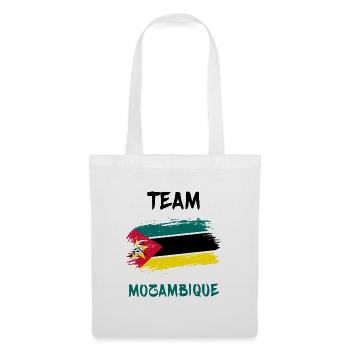 Drapeaux de l'équipe du Mozambique - Sac en tissu - blanc - Devant