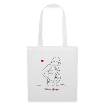 Future maman - Sac en tissu - blanc - Devant