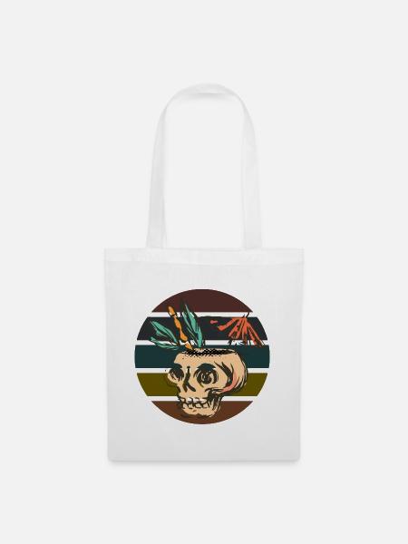Skellet Halloween Design - Stoffbeutel - Weiß
