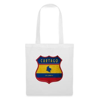 Écusson Cartago Colombia - Sac en tissu - blanc - Devant