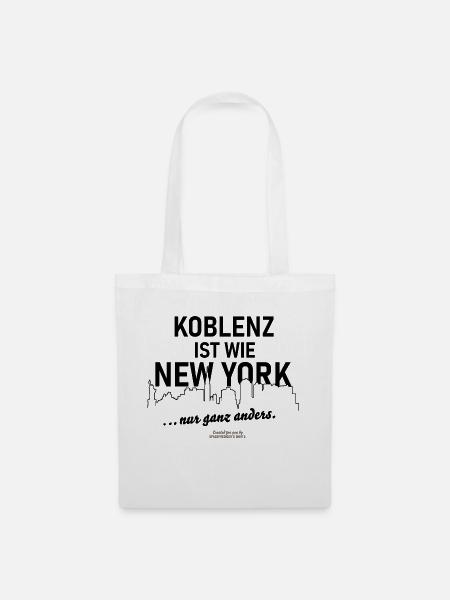 Koblenz - Stoffbeutel - Weiß