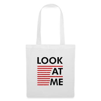Déclaration Regardez-moi - Sac en tissu - blanc - Devant