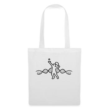 Club de tennis Joueur de tennis Raquette de tennis - Sac en tissu - blanc - Devant