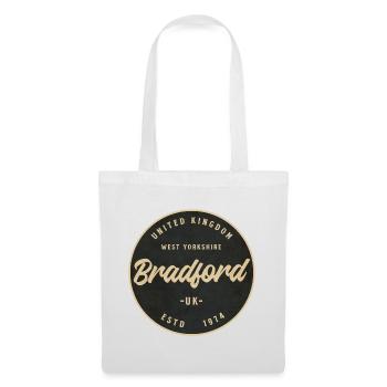Insigne circulaire vintage Bradford - Sac en tissu - blanc - Devant
