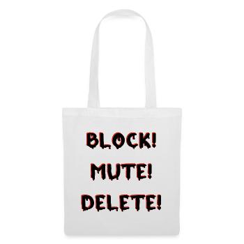 SUPPRESSION DE LA MUETTE DE BLOC - Sac en tissu - blanc - Devant