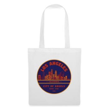 Portrait de la ville sur la ligne d’horizon de Los Angeles - Sac en tissu - blanc - Devant