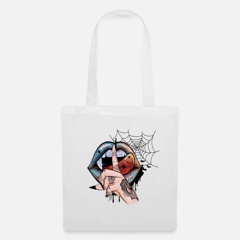 Vampir Halloween - Stoffbeutel - Weiß