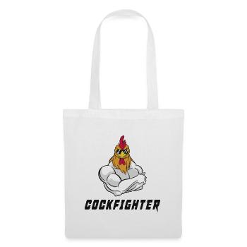 Conception du cockfighter - Sac en tissu - blanc - Devant