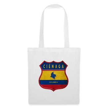 Design des armoiries de Cienaga Colombia - Sac en tissu - blanc - Devant