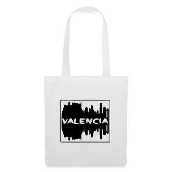 Valencia Spain Skyline Silhouette Travel Souvenir - Tote Bag - white - Front