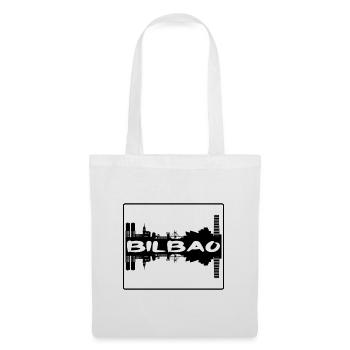Bilbao Spanien Skyline Silhouette Reisesouvenir - Stoffbeutel - Weiß - Vorne