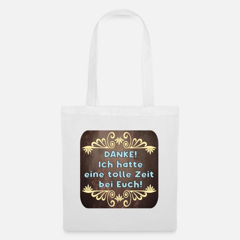 DANKESCHÖN GESCHENKE - ABSCHIED NEHMEN - Stoffbeutel - Weiß