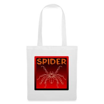 LINE ART SPINNE - HALLOWEEN KOSTÜM - Stoffbeutel - Weiß - Vorne