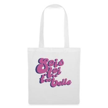 sois toi - Sac en tissu - blanc - Devant