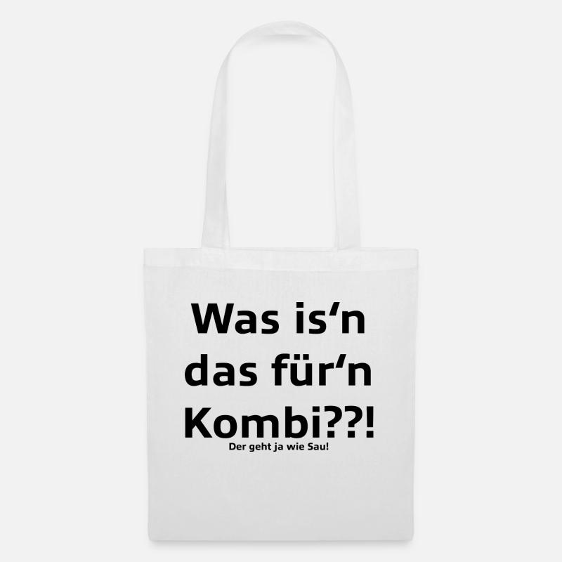 Was is'n das für'n Kombi??! - Stoffbeutel - Weiß