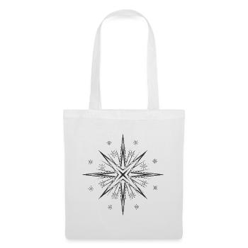 Étoile glamour intemporelle - Sac en tissu - blanc - Devant
