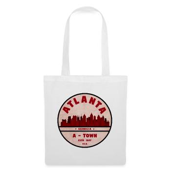 Atlanta Skyline A Town Badge - Tote Bag - white - Front