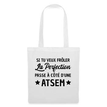 Perfection atsem / cadeau humour atsem - Sac en tissu - blanc - Devant
