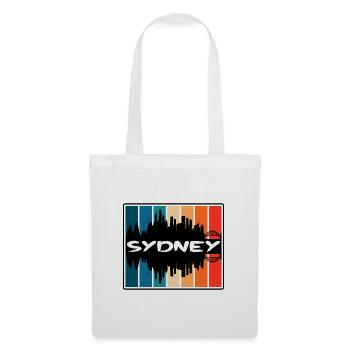 Sydney Australien Skyline Silhouette Reise Souveni - Stoffbeutel - Weiß - Vorne