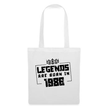 1986 Légendes nées en - Sac en tissu - blanc - Devant