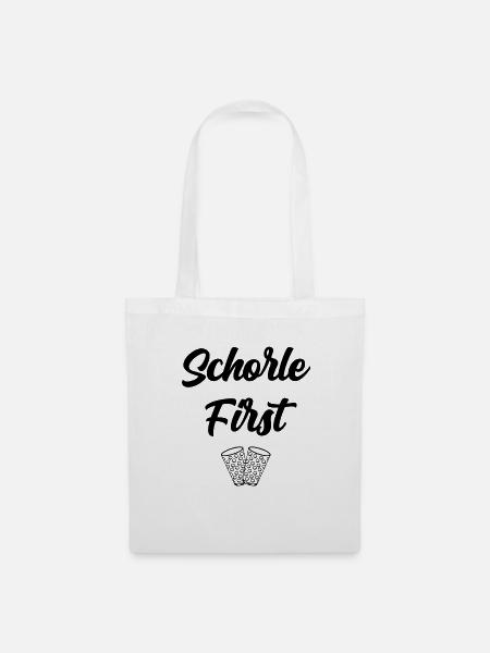 Schorle first - Stoffbeutel - Weiß