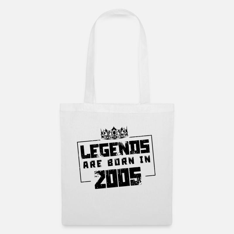 2005 legends born in - Stoffbeutel - Weiß