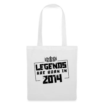 2014 legends born in - Stoffbeutel - Weiß - Vorne