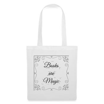 Les livres sont magiques - Sac en tissu - blanc - Devant