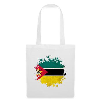 Design du drapeau du Mozambique - Sac en tissu - blanc - Devant