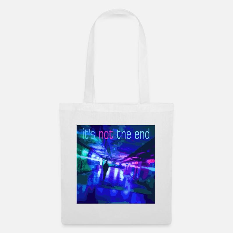 It's not the end Neon Tunnel - Tote Bag - white