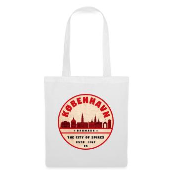 København Retro City Silhouette - Tote Bag - white - Front