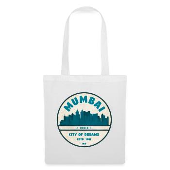 Mumbai City of Dreams Skyline - Tote Bag - white - Front