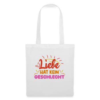 Liebe Sexualität Menschenrechte Lgbt Statement - Stoffbeutel - Weiß - Vorne