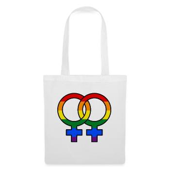Gleichgeschlechtliche Ehe Lgbt Beziehung Stolz - Stoffbeutel - Weiß - Vorne