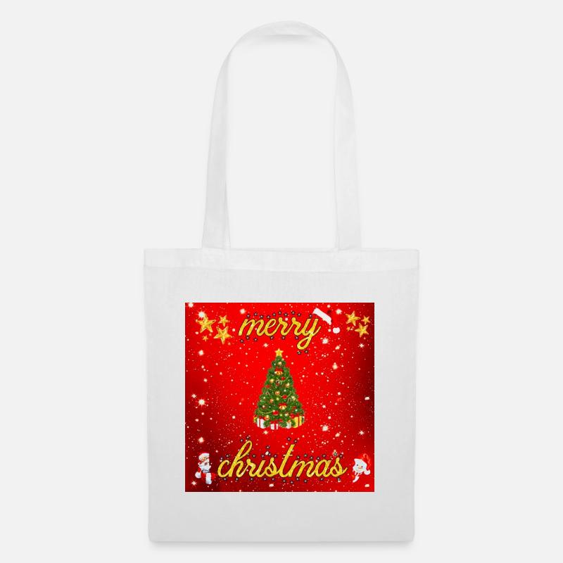 Joyeux Noël version 2 - Sac en tissu - blanc